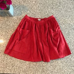 Red Urban Outfitters Skirt with Pockets